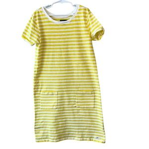 GapKids girls Size XL dress yellow/white striped